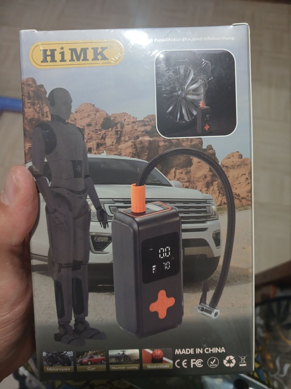 منفاخ الهواء الذكي المحمول Portable Smart Air Compressor